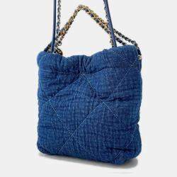 مملوكة مسبقًا Chanel Handbag 22 Mini Coco Mark Denim Shoulder Bag