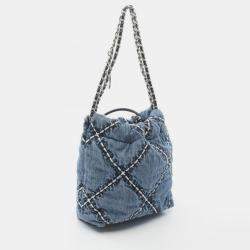 مملوكة مسبقًا Chanel 22 Mini Shoulder Bag Denim Blue