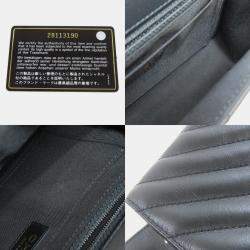 Pre Owned حقيبة كتف سلسلة شانيل غرز V جلد الحمل