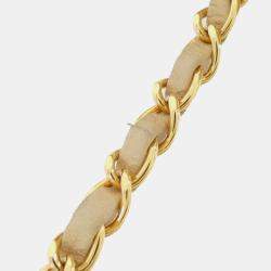 مملوكة مسبقًا Chanel Beige Leather Shoulder Bag