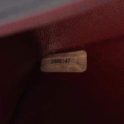 Pre Owned حقيبة كتف شنيل ماتلاسي ديانا جلد الغنم أسود