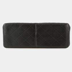 Pre Owned Chanel Chain Shoulder Bag Matelasse Double-Face Lambskin Black