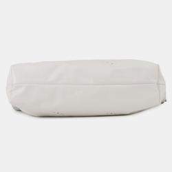 مملوكة مسبقًا Chanel 22 Matelasse Perforated Small Handbag In Shiny Calfskin Leather White