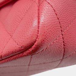 مملوكة مسبقًا Chanel Chain Shoulder Bag Mini Matelasse Coco Mark Caviar Skin