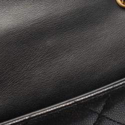 مملوكة مسبقًا Chanel Shoulder Bag Calfskin (Cowhide) Black