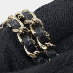 Pre Owned حقيبة ظهر شانيل كلاسيكية كوكو مارك صغيرة مطبقة جلد عجل أسود