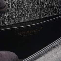 Pre Owned Chanel Boy Chanel Shoulder Bag In Grained Calfskin Leather Black