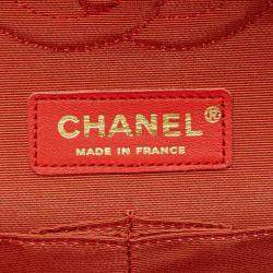 مملوكة مسبقًا Chanel Matelasse 25 Double Flap Coco Mark Flower Chain Shoulder Bag In Pink Multicolored Lambskin