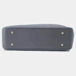 Pre Owned حقيبة شانيل توت سلسلة ماتيلاسيه كوكو مارك كبيرة جلد كافيار