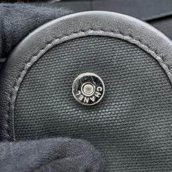 Pre Owned حقيبة شانيل دوفيل سلسلة قماش يد كبيرة سوداء