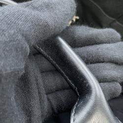 Pre Owned حقيبة شانيل دوفيل سلسلة قماش يد كبيرة سوداء