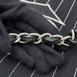 Pre Owned حقيبة شانيل دوفيل سلسلة قماش يد كبيرة سوداء