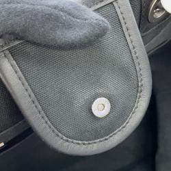 Pre Owned حقيبة شانيل دوفيل سلسلة قماش يد كبيرة سوداء