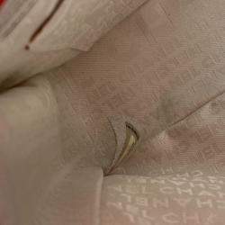 Pre Owned حقيبة كتف Chanel ماتلاس 25 ليدي باغ فراولة بسلسلة جلد الخروف أحمر