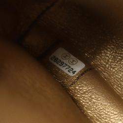 Pre Owned حقيبة كتف شانيل كوكو مارك جلد ذهبي وأسود