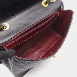 مملوكة مسبقًا حقيبة كتف شانيل ميتلاسي ٣٤ كتف جلد الخراف باللون الأسود