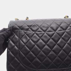 مملوكة مسبقًا حقيبة كتف شانيل ميتلاسي ٣٤ كتف جلد الخراف باللون الأسود