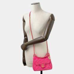 مملوكة مسبقًا Chanel Chain Shoulder Bag Matelasse Coco Mark Hobo Calfskin