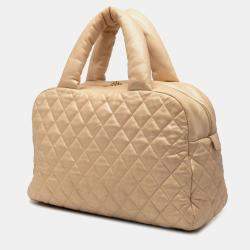 مملوكة مسبقًا Chanel Beige Quilted Lambskin Coco Cocoon Bowler Bag