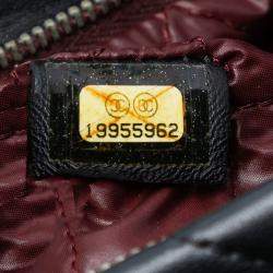 Pre Owned Chanel Black Quilted Lambskin CC Beauty Foldover Clutch