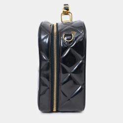 مملوكة مسبقًا حقيبة شانيل فانتي جلد براءات اختراع أسود حجم كبير