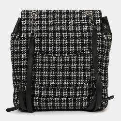 Pre Owned Chanel 2016 Black/Silver Tweed 'Urban Spirit' Backpack