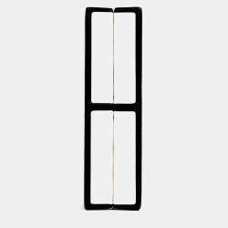 Pre Owned Chanel Black/White Leather No. 5 Perfume Clutch Evening Clutch