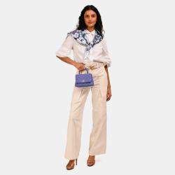 مملوكة مسبقًا Chanel 2020 Purple Caviar Leather Mini Coco Top Handle