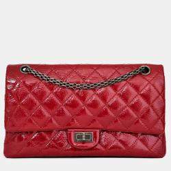 مملوكة مسبقًا Chanel 2010-11 Red Patent Leather Reissue 226 2.55 Flap Bag