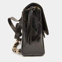 مملوكة مسبقًا حقيبة ظهر شانيل 1996-7 جلد مبطن أسود بسحاب (مجدد)