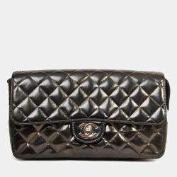 مملوكة مسبقًا حقيبة ظهر شانيل 1996-7 جلد مبطن أسود بسحاب (مجدد)