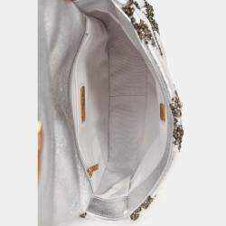 مملوكة مسبقًا Chanel Limited Edition Silver/Gunmetal Crochet Small 19 Duo-Toned Chain Shoulder Bag