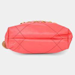 Pre Owned Chanel Pink Mini 22 Hobo