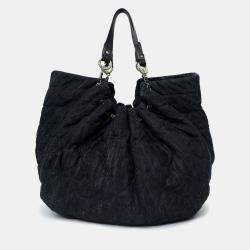 مملوكة مسبقًا Chanel 2008-09 Navy Quilted Denim XL Coco Cabas Spirit Bag