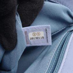 Pre Owned حقيبة شانيلا 19 كتف قماش أزرق مبطنة