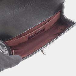 Pre Owned Chanel Boy Small Black Leather Shoulder Bag