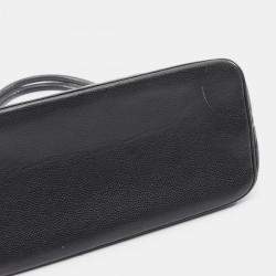 Pre Owned حقيبة شانيل ميداليون جلد كاف يار أسود توت