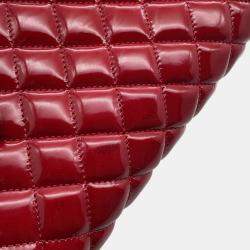 Pre Owned Chanel Mademoiselle Bowling Bag Patent Leather With Coco Mark Chain Shoulder