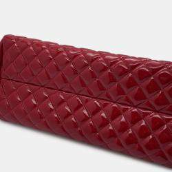 Pre Owned Chanel Mademoiselle Bowling Bag Patent Leather With Coco Mark Chain Shoulder