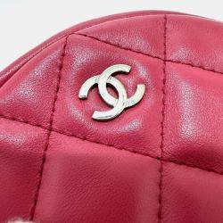 مملوكة مسبقًا Chanel Coco Mark Round Chain Shoulder Bag Lambskin  