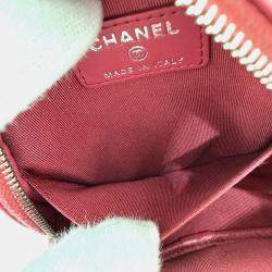 مملوكة مسبقًا Chanel Coco Mark Round Chain Shoulder Bag Lambskin  