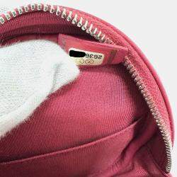 مملوكة مسبقًا Chanel Coco Mark Round Chain Shoulder Bag Lambskin  