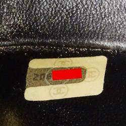 Pre Owned Chanel Mademoiselle Black, Beige Lambskin Leather Shoulder Bag