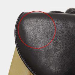 Pre Owned Chanel Mademoiselle Black, Beige Lambskin Leather Shoulder Bag