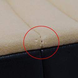 Pre Owned Chanel Mademoiselle Black, Beige Lambskin Leather Shoulder Bag