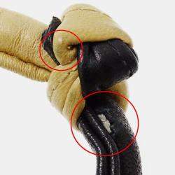 Pre Owned Chanel Mademoiselle Black, Beige Lambskin Leather Shoulder Bag