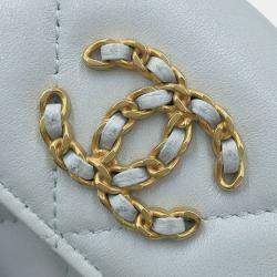 مملوكة مسبقًا Chanel Chain Wallet 19 Coin Purse Lambskin