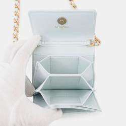 مملوكة مسبقًا Chanel Chain Wallet 19 Coin Purse Lambskin