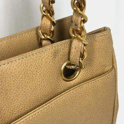 مملوكة مسبقًا حقيبة كتف شانيل سي سي مارك شال بيج