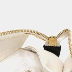 مملوكة مسبقًا Chanel Coco Mark Marshmallow Bag Tote Handbag Canvas Ivory White Black